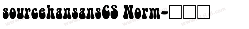 sourcehansansCS Norm字体转换